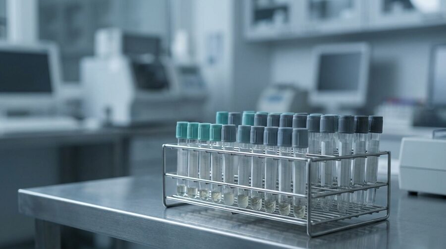 Tubos de laboratorio para estudios de coagulación previos