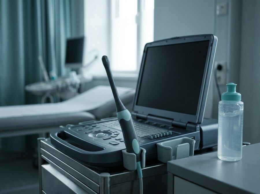 Equipo de ultrasonido con transductor endocavitario